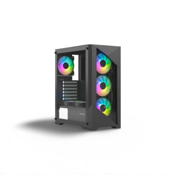 Ant Esports ICE 270G 6F Mid Tower (ATX/m-ATX/m-ITX) Black Cabinet with 6 x 120mm Static RGB Fans