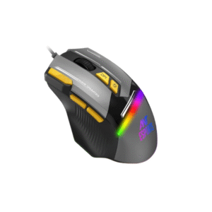 Ant Esports GM333 RGB Wired High End Optical Ergonomic Gaming Mouse Black/Grey/Yellow