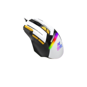 Ant Esports GM333 Wired Optical Ergonomic Design Gaming Mouse Black/Yellow/White