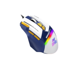 Ant Esports GM333 RGB Wired High End Optical Ergonomic Gaming Mouse Blue/White/Yellow