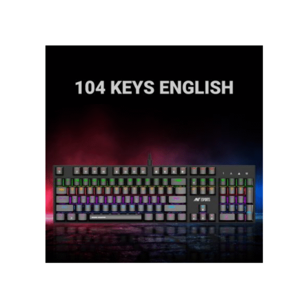 Ant Esports MK3200 V2 Mechanical Gaming Keyboard ( Blue Switch) – Black