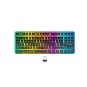 Ant Esports MK720 Pro V2 Wireless TKL RGB Gaming Membrane Keyboard, Backlit Wireless
