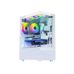 Ant Esports Crystal X2 ARGB Gaming Cabinet – White