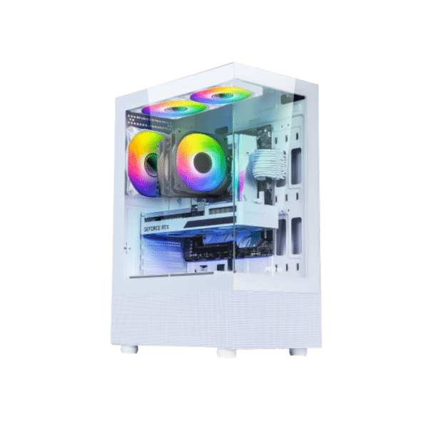 Ant Esports Crystal X2 ARGB Gaming Cabinet – White
