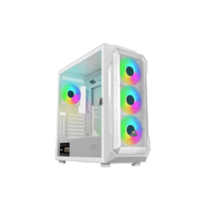 Ant Esports ICE-410TG Mid Tower ARGB Gaming Cabinet White