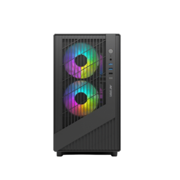 Ant Esports 120 Air Mini M-ATX Computer Case/Gaming Cabinet – Black
