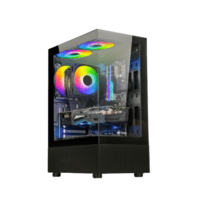 Ant Esports Crystal X2 ARGB Gaming Cabinet – Black
