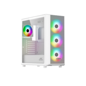 Ant Esports 411 Air ARGB Gaming Cabinet White